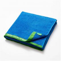 Serviette De Plage 160x90cm 450g/M² Bleu Benetton - BENETTON
