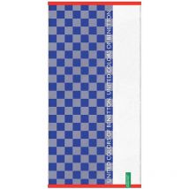 Serviette de plage enfant 70X140CM 450GSM 100% coton bleu carreaux enfants