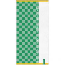 Serviette de plage enfant 70X140CM 450GSM 100% coton vert à carreaux enfants