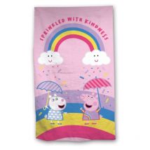 Serviette de plage - Peppa pig sprinkled with kindness - 70 cm x 140 cm
