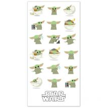 Serviette de plage Bébé Yoda alias Grogu Mandalorian - 70 cm x 140 cm