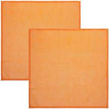 Serviette de table 2 pièces Serviette de table de ménage Tapis de table lavable Tapis de table à manger Tapis de bol isolé