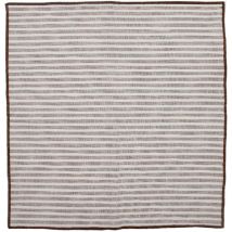 Serviette de table en coton Marron Brun 40x40 cm
