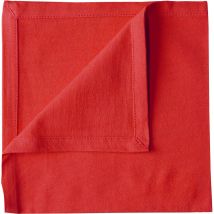 Homemaison - Serviette de table unie et colorée Rouge 40x40 cm