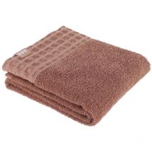 Serviette de toilette 50x90 cm 100% coton - caramel Tendance