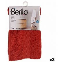 Serviette de bain couleur carreaux 70 x 130 cm (3 pièces)