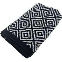 Serviette de toilette symetrie coton Losanges