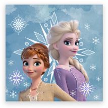 Serviette enfant en éponge 30x30 La Reine des Neiges