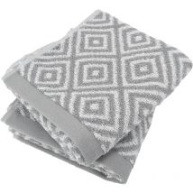 Serviette invité symetrie coton Losanges