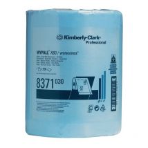 Torchon X60 8371 L380xl315env. mm bleu 1 couche, perforé, gaufré
