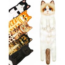 Serviette Sèche à la Main, Serviette à Main Séchage Rapide, Serviettes Absorbantes en Forme de Chat, Serviette d'animal Mignonne, Essuie-Mains pour