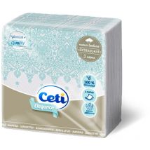 Serviettes extra-douces 2 plis Elégance 33x33cm (Pack de 50 unités)