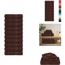Serviettes de bain 10 pcs marron 100x150 cm 360 g/m² 100% coton - Serviette De Bain - Serviettes De Bain - Serviette - Serviette De Douche