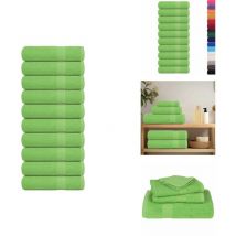 Serviettes de bain 10 pcs vert pomme 100x150 cm 100% coton - Serviette De Bain - Serviettes De Bain - Serviette - Serviette De Douche