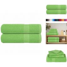 Serviettes de bain 2pcs vert pomme 100x150cm 360g/m² 100% coton - Serviette De Bain - Serviettes De Bain - Serviette - Serviette De Douche