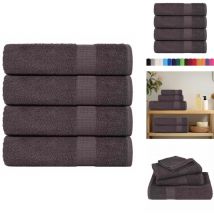 Serviettes de bain 4 pcs anthracite 100x150 cm 100% coton - Serviette De Bain - Serviettes De Bain - Serviette - Serviette De Douche