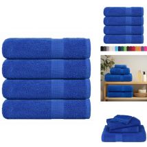 Serviettes de bain 4 pcs bleu 100x150 cm 360 g/m² 100% coton - Serviette De Bain - Serviettes De Bain - Serviette - Serviette De Douche