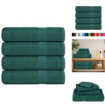 Serviettes de bain 4 pcs vert 100x150 cm 360 g/m² 100% coton - Serviette De Bain - Serviettes De Bain - Serviette - Serviette De Douche