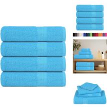 Serviettes de bain 4pcs turquoise 100x150cm 360 g/m² 100% coton - Serviette De Bain - Serviettes De Bain - Serviette - Serviette De Douche