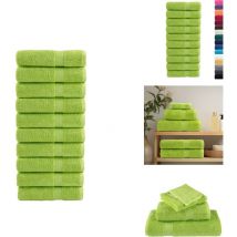 Serviettes de bain de qualité supérieure SOLUND 10 pcs 600g/m² - Serviettes De Bain - Serviettes De Toilette - Serviettes Vertes - Serviettes En