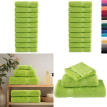 Serviettes de bain de qualité supérieure solund 10 pcs 600g/m² - Serviettes De Bain - Serviettes De Toilette - Serviettes Vertes - Serviettes En