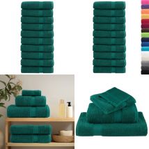 Serviettes de bain de qualité supérieure solund 10 pcs 600g/m² - Serviettes De Bain - Serviettes Éponge - Serviettes Vertes - Serviettes Douces