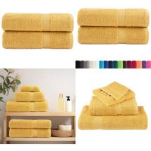 Serviettes de bain de qualité supérieure solund 2 pcs doré - Serviettes De Bain - Serviettes Dorées - Serviettes De Salle De Bain - Serviettes