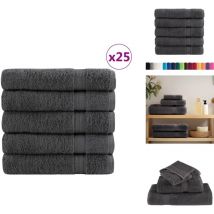 Serviettes de bain de qualité supérieure solund 25 pcs - Serviettes De Bain - Serviettes - Serviettes De Toilette - Coton - Serviettes Moelleuses