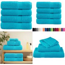 Serviettes de bain de qualité supérieure solund 4 pcs 600g/m² - Serviettes De Bain - Serviettes Éponge - Serviettes Turquoises - Serviettes Coton