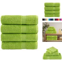 Serviettes de bain de qualité supérieure solund 4 pcs 600g/m² - Serviettes De Bain - Serviettes Éponge - Serviettes Vertes - Serviettes Douces