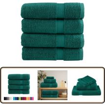 Vidaxl - Serviettes de bain de qualité supérieure solund 4 pcs 600g/m² - Serviettes De Bain - Serviettes - Linge De Maison - Coton - Serviettes Vertes
