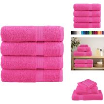 Serviettes de bain de qualité supérieure solund 4 pcs 600g/m² - Serviettes De Bain - Serviettes - Serviettes Roses - Serviettes De Toilette - Coton