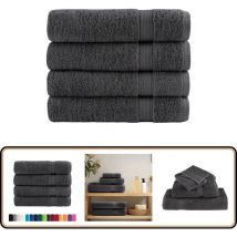 Serviettes de bain de qualité supérieure solund 4 pcs - Serviettes De Bain - Serviettes - Serviettes En Coton - Serviettes Douces - Serviettes