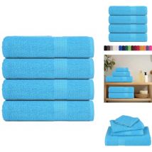 Serviettes de douche 4pcs turquoise 70x140cm 360g/m² 100% coton - Serviette De Douche - Serviettes De Douche - Serviette - Serviette De Bain