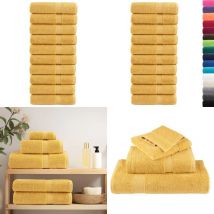 Serviettes de douche de qualité supérieure solund 10 pcs doré - Serviettes De Bain - Serviettes De Toilette - Serviettes Douces - Serviettes Dorées