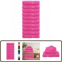 Serviettes de douche de qualité supérieure solund 10 pcs rose - Serviettes De Bain - Serviettes De Toilette - Serviettes Roses - Serviettes Douces