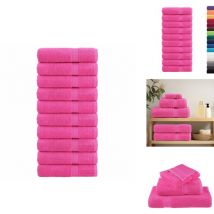 Serviettes de douche de qualité supérieure solund 10 pcs rose - Serviettes De Bain - Serviettes De Toilette - Serviettes Roses - Serviettes Douces