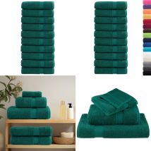 Serviettes de douche de qualité supérieure solund 10 pcs vert - Serviettes De Bain - Serviettes De Toilette - Serviettes Vertes - Serviettes Douces