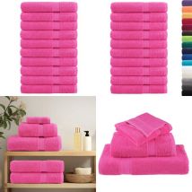 Serviettes de qualité supérieure solund 10 pcs rose 600 g/m² - Serviettes De Bain - Serviettes De Plage - Serviettes Roses - Serviettes Coton