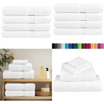 Serviettes de qualité supérieure SOLUND 4 pcs blanc 600 g/m² - Serviettes De Bain - Serviettes Blanches - Serviettes Coton - Serviettes Grandes