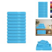 Serviettes de sauna 10pcs turquoise 80x200cm 360g/m² 100% coton - Serviette De Sauna - Serviettes De Sauna - Serviette - Serviette Avec Boucle De