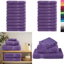Serviettes de sauna de qualité supérieure solund 10 pcs violet - Serviettes De Sauna - Serviettes De Bain - Serviettes En Coton - Serviettes Douces