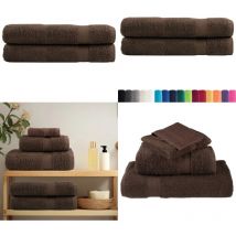 Serviettes de sauna de qualité supérieure solund 2 pcs marron - Serviettes De Sauna - Serviettes De Bain - Serviettes En Coton - Serviettes