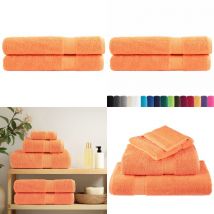 Serviettes de sauna de qualité supérieure solund 2 pcs orange - Serviettes De Sauna - Serviettes De Bain - Serviettes En Coton - Serviettes