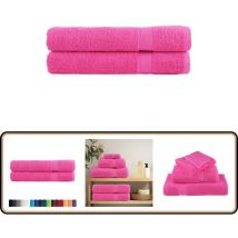 Serviettes de sauna de qualité supérieure solund 2 pcs rose - Serviettes De Sauna - Serviettes De Bain - Serviettes En Coton - Serviettes Roses