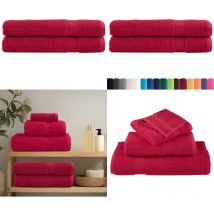 Serviettes de sauna de qualité supérieure solund 2 pcs rouge - Serviettes De Sauna - Serviettes De Bain - Serviettes En Coton - Serviettes Rouges