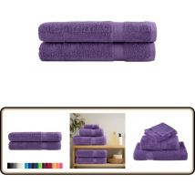 Serviettes de sauna de qualité supérieure solund 2 pcs violet - Serviettes De Sauna - Serviettes De Bain - Serviettes En Coton - Serviettes Douces