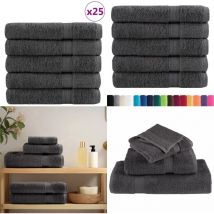 Serviettes de sauna de qualité supérieure SOLUND 25 pcs - Serviettes De Sauna - Serviettes En Coton - Serviettes Hygiéniques - Serviettes Absorbantes