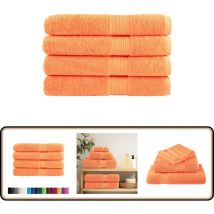 Serviettes de sauna de qualité supérieure solund 4 pcs orange - Serviettes De Sauna - Serviettes De Bain - Serviettes En Coton - Serviettes