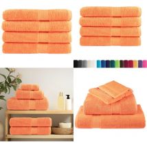 Serviettes de sauna de qualité supérieure SOLUND 4 pcs orange - Serviettes De Sauna - Serviettes De Bain - Serviettes En Coton - Serviettes